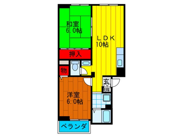 ノルエスタ上島１号館の物件間取画像